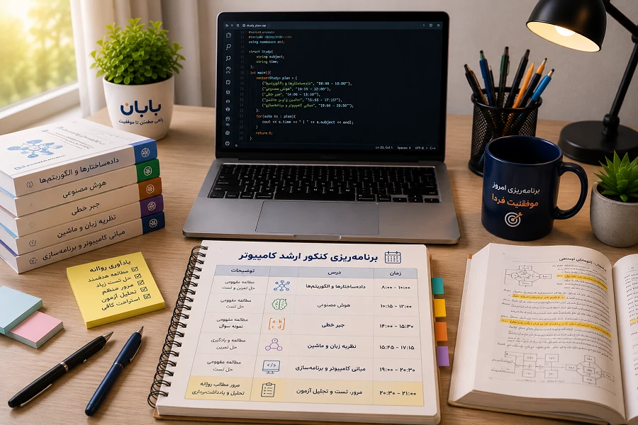 برنامه ریزی کنکور ارشد کامپیوتر 1406